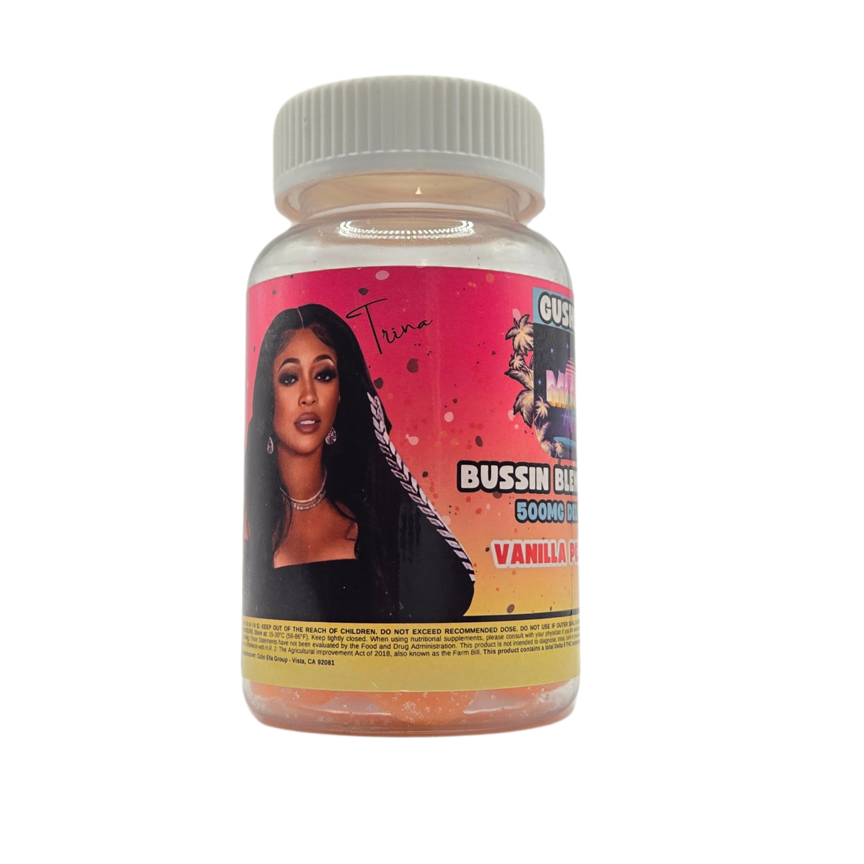 Trinas "Vanilla Peach Cream" Center Filled Gusher Gummies