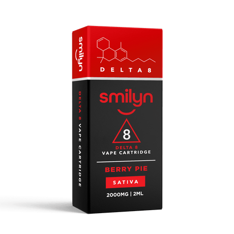 Smilyn Wellness Delta 8 2ml Vape Cartridges Sativa Berry Pie
