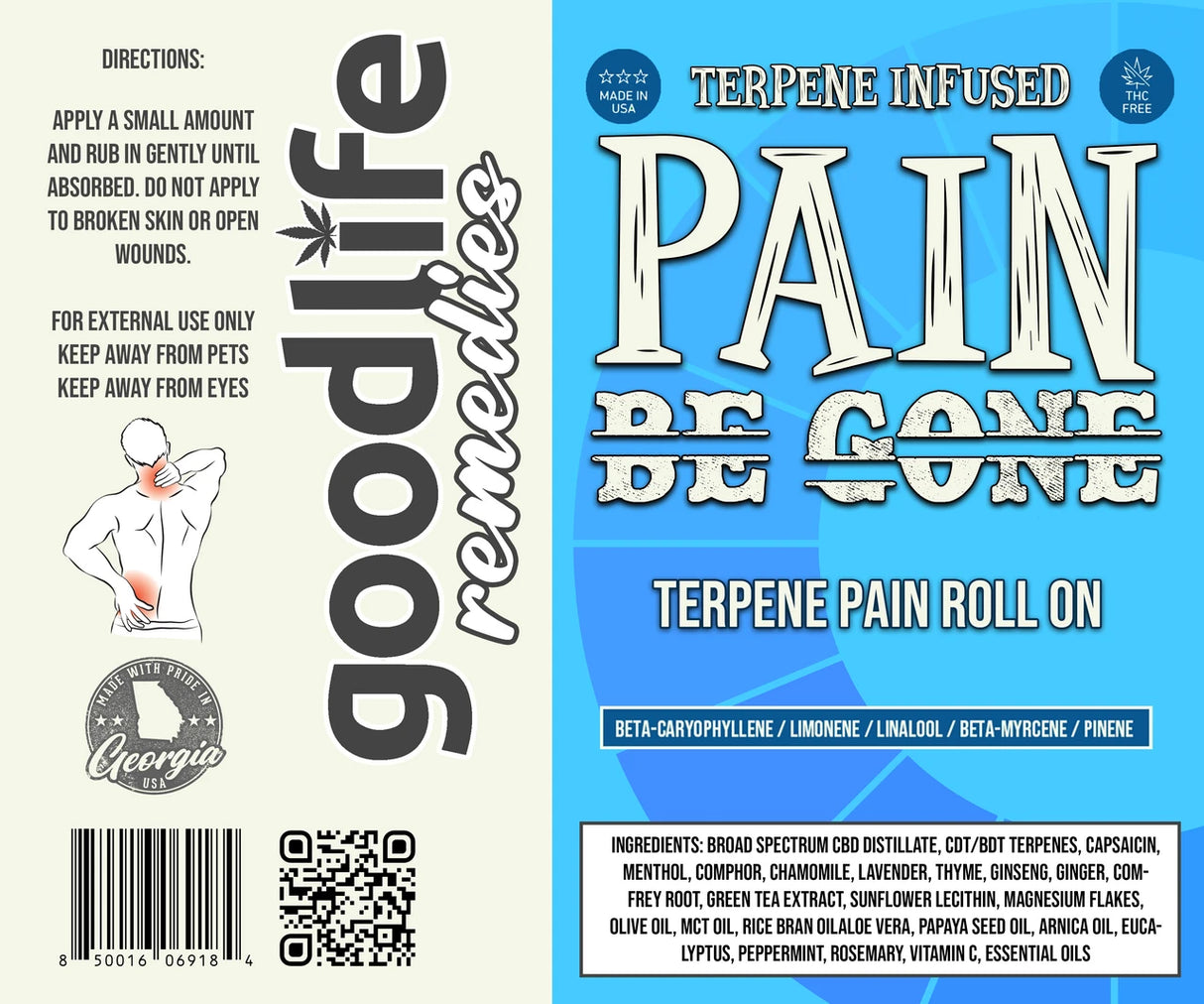 GOOD LIFE : Pain Be Gone Terpene Roll-On