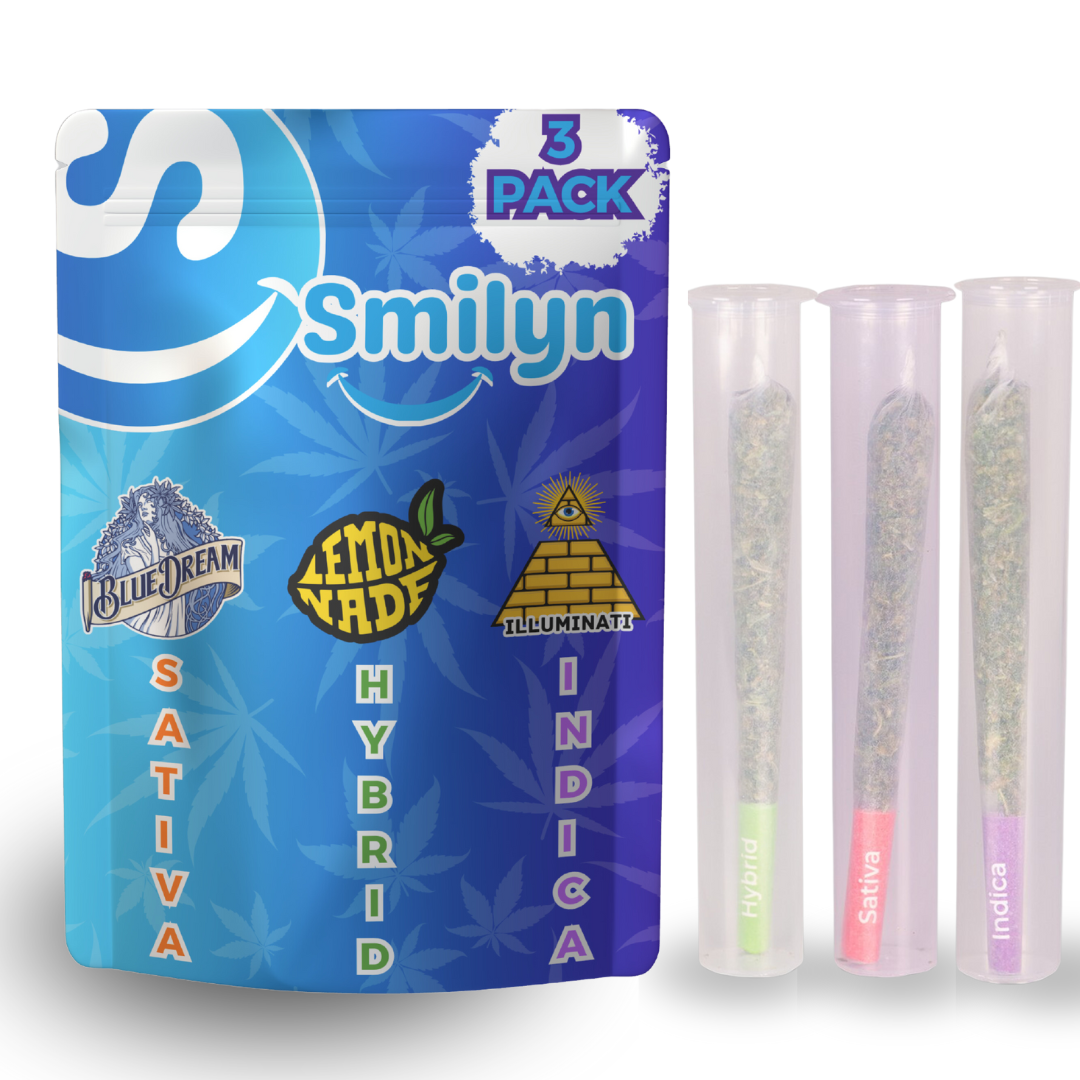 Smilyn THC-A Prerolls 3-Pack – Smilyn Wellness