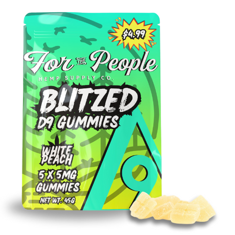 Smilyn Wellness - Blitzed Delta 9 THC Gummies – White Peach (No Color)
