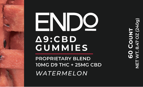 ENDO 10MG D9:25MG CBD Gummies