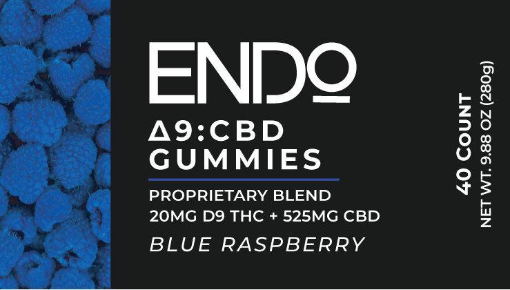 ENDO 20MG D9:525MG CBD Gummies