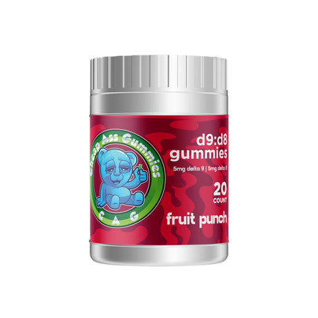 Cheap Ass Gummies Delta 9 Delta 8 THC Gummies 1:1 - Fruit Punch