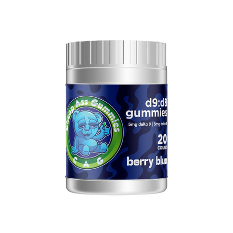 Cheap Ass Gummies Delta 9 Delta 8 THC Gummies 1:1 - Berry Blue
