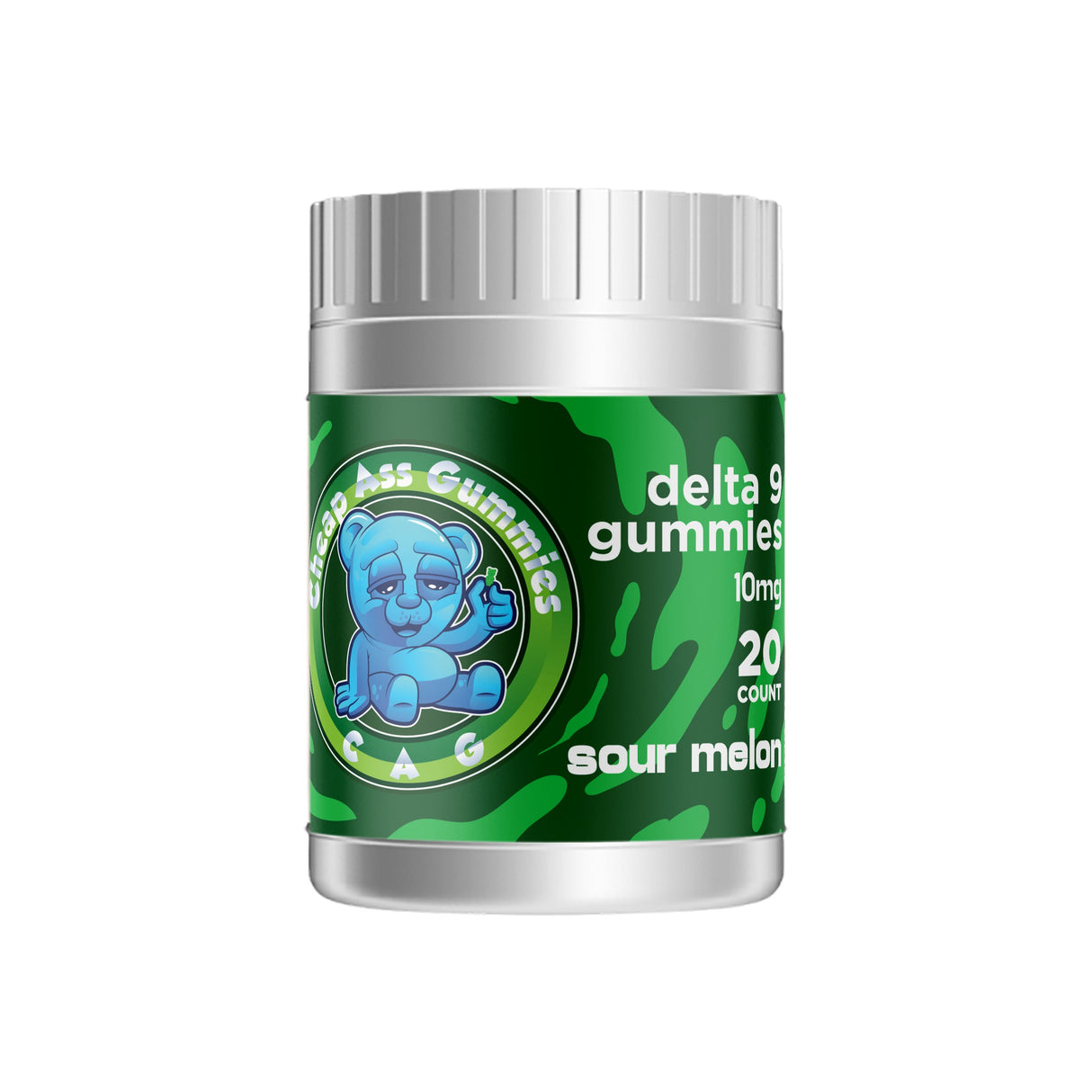 Cheap Ass Gummies Delta 9 THC Gummies - Sour Melon