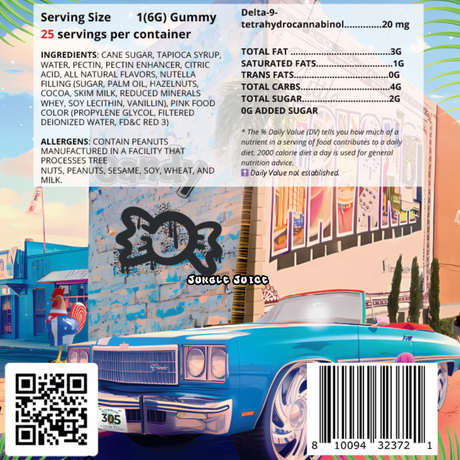 Miami Nights Bussin Blend Center Filled - 20mg Gummies