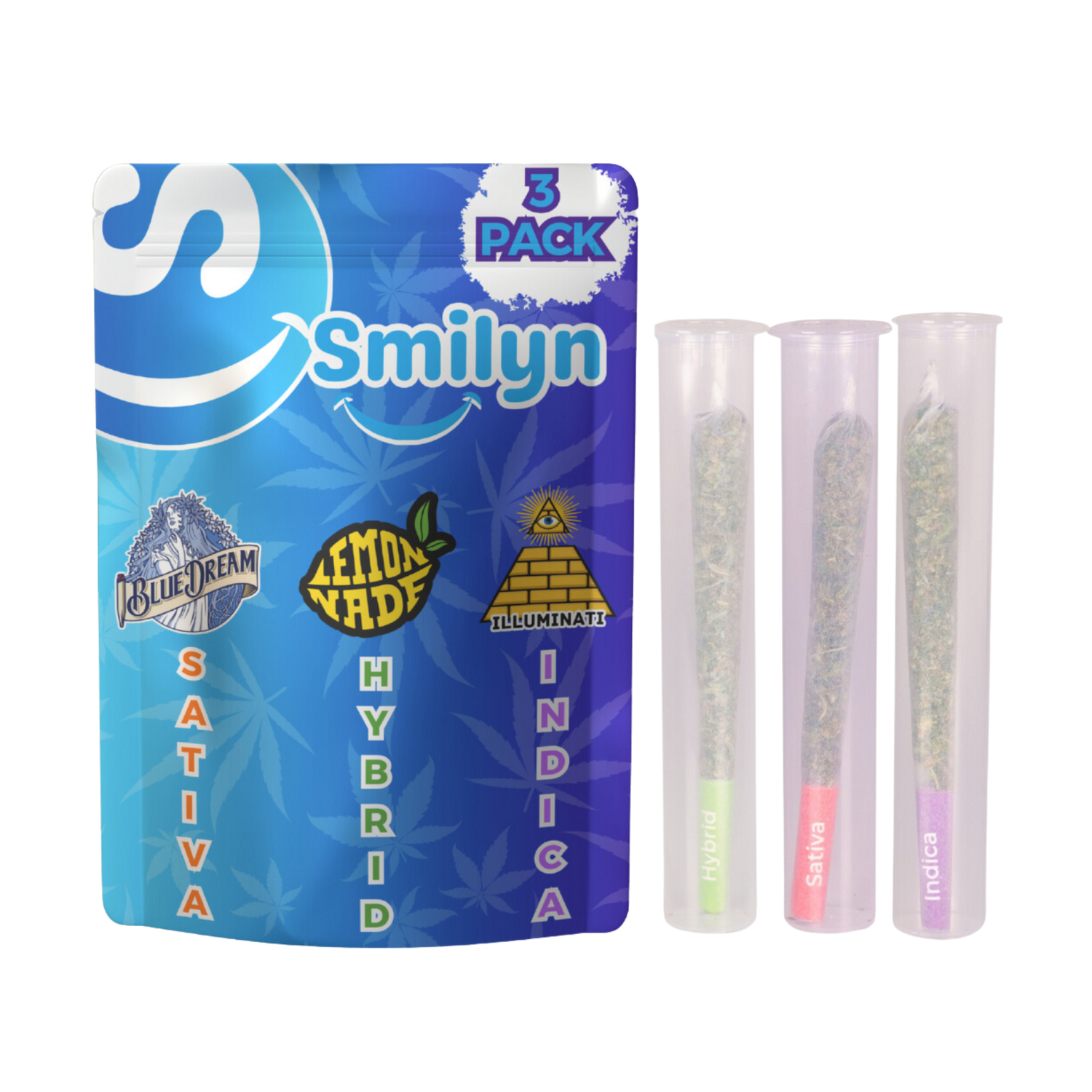 Smilyn THCA Prerolls 3Pack Smilyn Wellness