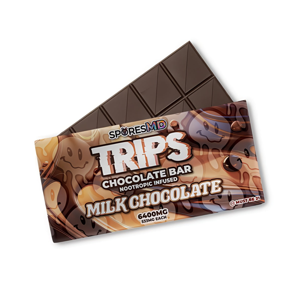 Trips Chocolate Bar Nootropic Infused 6400mg