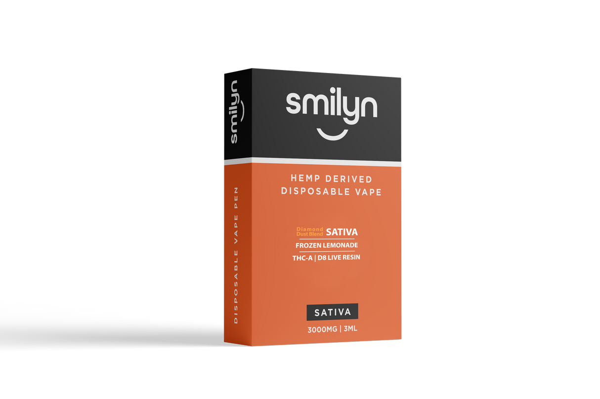 Smilyn Diamond Dust Blend THC-A 3ml Disposable Vape - Frozen Lemonade