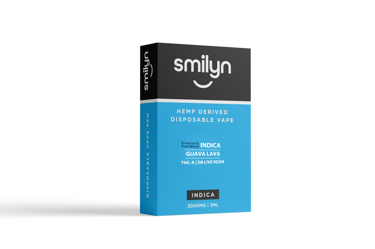 Smilyn Diamond Dust Blend THC-A 3ml Disposable Vape - Guava Lava