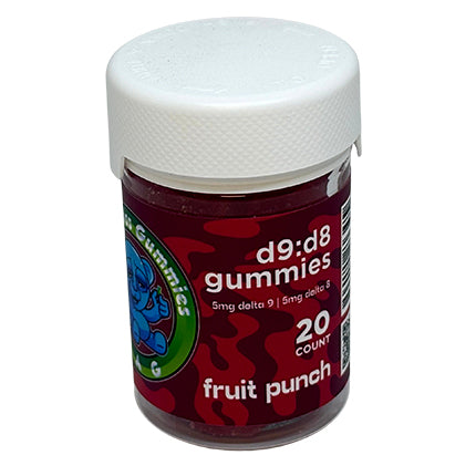 Smilyn Wellness CAG D9:D8 gummies fruit punch flavor