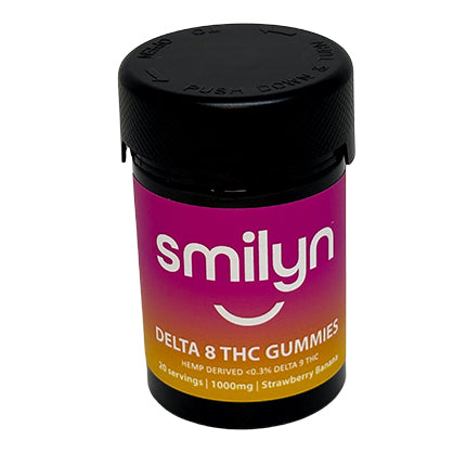Smilyn Wellness Best Seller Delta 8 Gummies - Strawberry Banana
